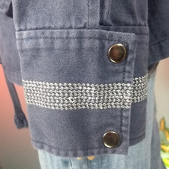 Sheryl Crow embroidered military style jacket Sz L - Picture 12 of 17